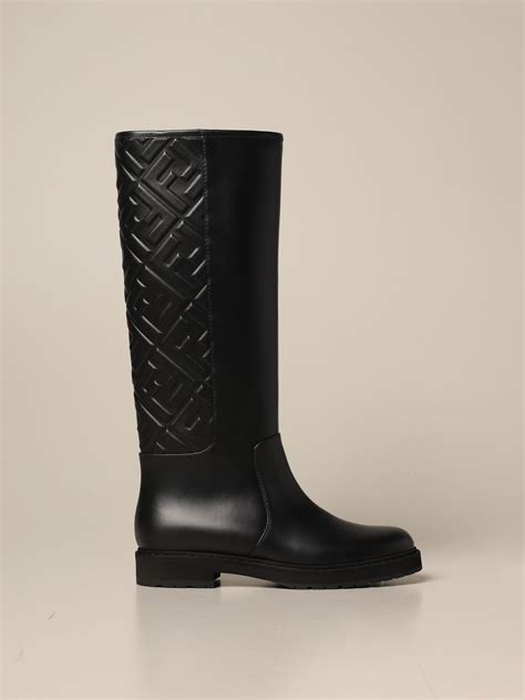 fendi patent knee high boots.